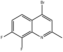 4-Bromo-7,8-difluoro-2-methylquinoline Struktur
