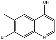 7-溴-6-甲基喹啉-4-醇,1189106-61-3,结构式
