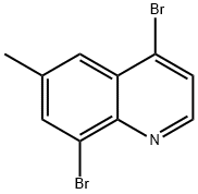 4,8-Dibromo-6-methylquinoline Structure