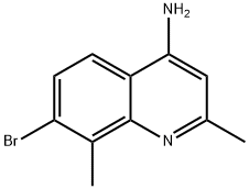 4-Amino-7-bromo-2,8-dimethylquinoline Struktur