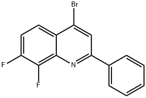 4-Bromo-7,8-difluoro-2-phenylquinoline Struktur