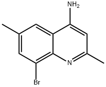 4-Amino-8-bromo-2,6-dimethylquinoline Struktur