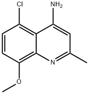 4-Amino-5-chloro-8-methoxy-2-methylquinoline Struktur