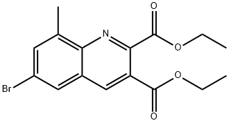 6-Bromo-8-methylquinoline-2,3-dicarboxylic acid diethyl ester|
