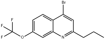 4-Bromo-2-propyl-7-trifluoromethoxyquinoline,1189106-77-1,结构式