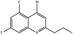 4-Bromo-5,7-difluoro-2-propylquinoline Struktur