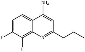 4-Amino-7,8-difluoro-2-propylquinoline,1189106-87-3,结构式