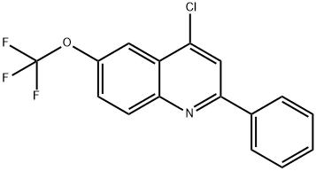 4-Chloro-2-phenyl-6-trifluoromethoxyquinoline 结构式