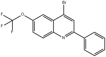 4-Bromo-2-phenyl-6-trifluoromethoxyquinoline Struktur