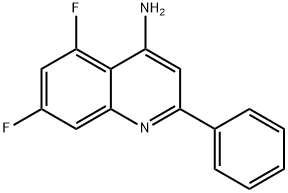 4-Amino-5,7-difluoro-2-phenylquinoline 结构式