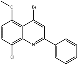 4-Bromo-8-chloro-5-methoxy-2-phenylquinoline Struktur