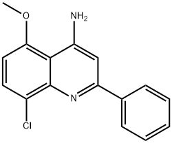 4-Amino-8-chloro-5-methoxy-2-phenylquinoline Struktur