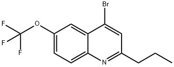 4-Bromo-2-propyl-6-trifluoromethoxyquinoline Struktur