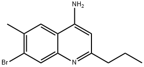 4-Amino-7-bromo-6-methyl-2-propylquinoline Structure