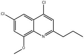 4,6-Dichloro-8-methoxy-2-propylquinoline Struktur