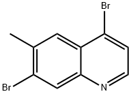 4,7-Dibromo-6-methylquinoline 化学構造式