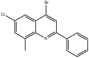 4-Bromo-6-chloro-8-methyl-2-phenylquinoline Struktur