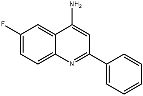 4-Amino-6-fluoro-2-phenylquinoline Struktur