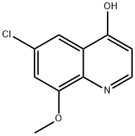 6-Chloro-4-hydroxy-8-methoxyquinoline 结构式