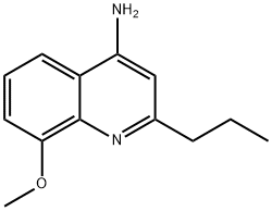 4-Amino-8-methoxy-2-propylquinoline 结构式