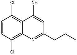 4-Amino-5,8-dichloro-2-propylquinoline 结构式
