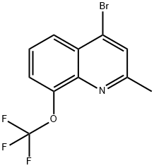 4-Bromo-2-methyl-8-trifluoromethoxyquinoline Structure