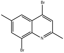 4,8-Dibromo-2,6-dimethylquinoline Structure