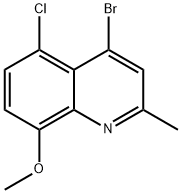 4-Bromo-5-chloro-8-methoxy-2-methylquinoline Struktur