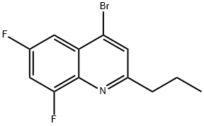 4-Bromo-6,8-difluoro-2-propylquinoline Struktur
