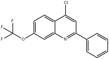 4-Chloro-2-phenyl-7-trifluoromethoxyquinoline Struktur
