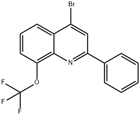 4-Bromo-2-phenyl-8-trifluoromethoxyquinoline Struktur