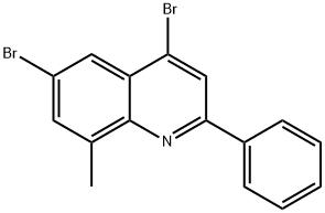 4,6-Dibromo-8-methyl-2-phenylquinoline Struktur