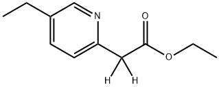 Ethyl(5-Ethyl-2-pyridinyl)-1,1-D2-acetate Structure