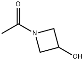 1-乙酰基-3-羟基氮杂环丁烷 结构式