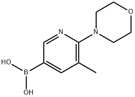 5-methyl-6-morpholinopyridin-3-ylboronic acid Struktur