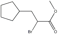 Alpha-Bromo-cyclopentanepropanoic acidmethylester Struktur