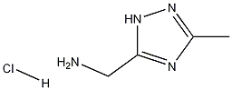 3-Methyl-1H-1,2,4-triazole-5-methanaminehydrochloride Structure
