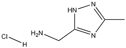 3-Methyl-1H-1,2,4-triazole-5-methanaminehydrochloride Struktur