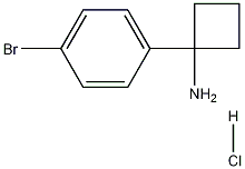 1-(4-溴苯基)环丁胺盐酸盐,1193389-40-0,结构式