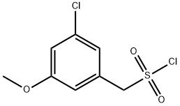 (3-chloro-5-methoxyphenyl)methanesulfonyl chloride Structure