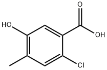 2-chloro-5-hydroxy-4-methylbenzoic acid Struktur