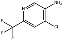 4-氯-6-(三氟甲基)吡啶-3-胺 结构式