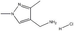 C-(1,3-Dimethyl-1H-pyrazol-4-yl)-methylaminehydrochloride, 1197235-02-1, 结构式