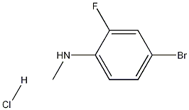 4-BROMO-2-FLUORO-N-METHYLANILINE HCL 结构式