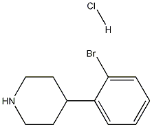 4-(2-bromophenyl)piperidine hydrochloride Struktur