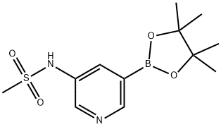 N-(5-(4,4,5,5-tetramethyl-1,3,2-dioxaborolan-2-yl)pyridin-3-yl)methanesulfonamide|N-(5-(4,4,5,5-四甲基-1,3,2-二氧杂环戊硼烷-2-基)吡啶-3-基)甲烷磺酰胺