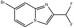 7-bromo-2-(difluoromethyl)imidazo[1,2-a]pyridine 化学構造式