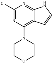 2-Chloro-4-(morpholin-4-yl)-7H-pyrrolo[2,3-d]pyrimidine Struktur