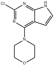 2-Chloro-4-(morpholin-4-yl)-7H-pyrrolo[2,3-d]pyrimidine Structure