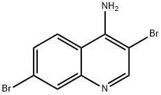 4-Amino-3,7-dibromoquinoline Structure